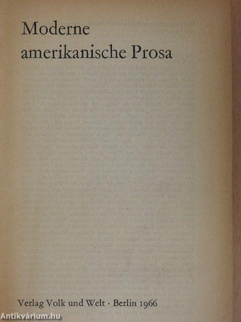 Moderne amerikanische Prosa