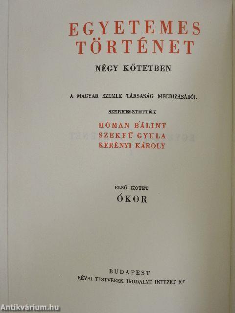 Egyetemes történet I-IV.