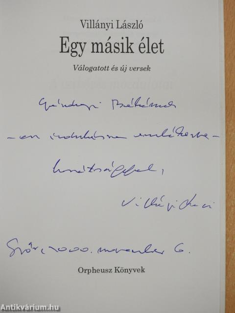 Egy másik élet (dedikált példány)