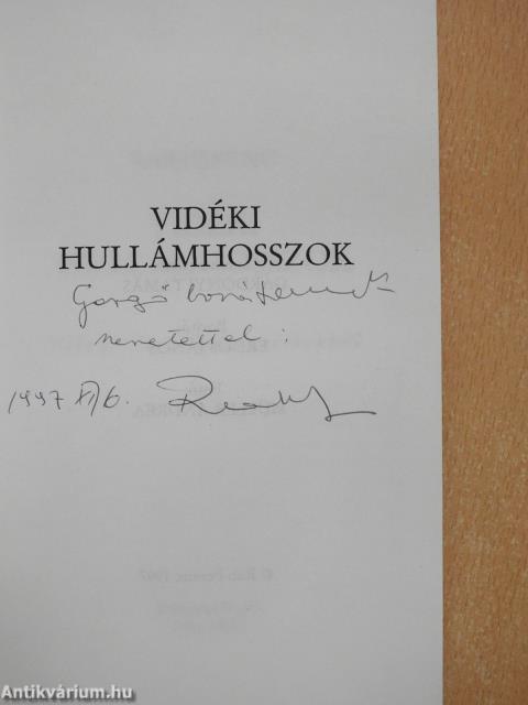 Vidéki hullámhosszok (dedikált példány)