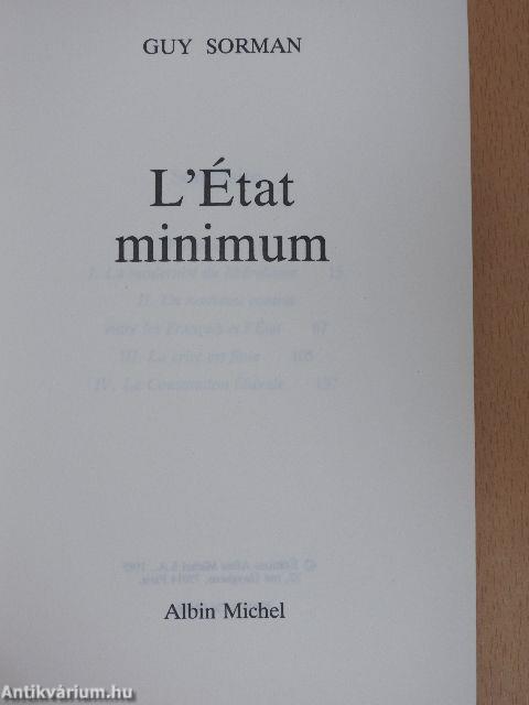 L'État minimum