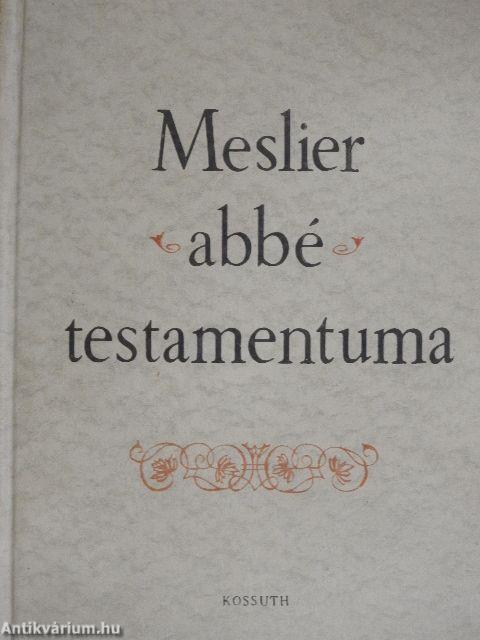 Meslier abbé testamentuma