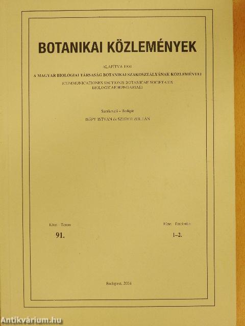 Botanikai közlemények 2005/1-2.