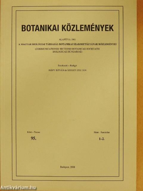 Botanikai közlemények 2008/1-2.