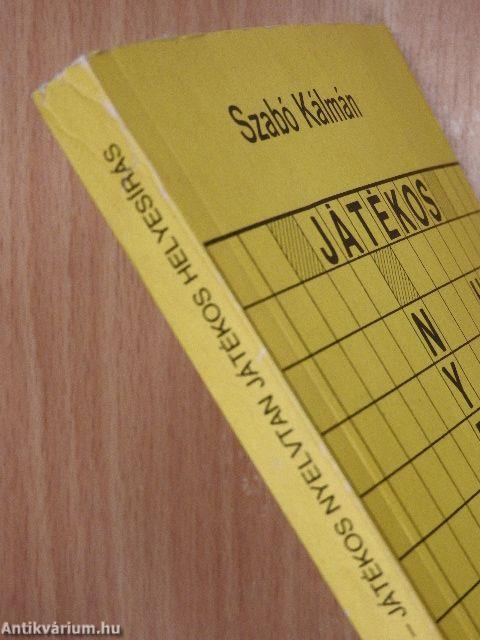 Játékos nyelvtan, játékos helyesírás