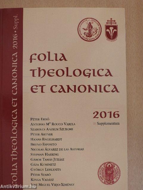 Folia Theologica et Canonica 2016