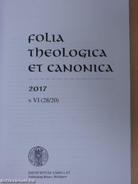 Folia Theologica et Canonica 2017