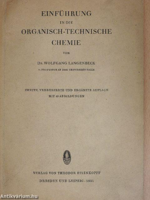 Einführung in die Organisch-Technische Chemie