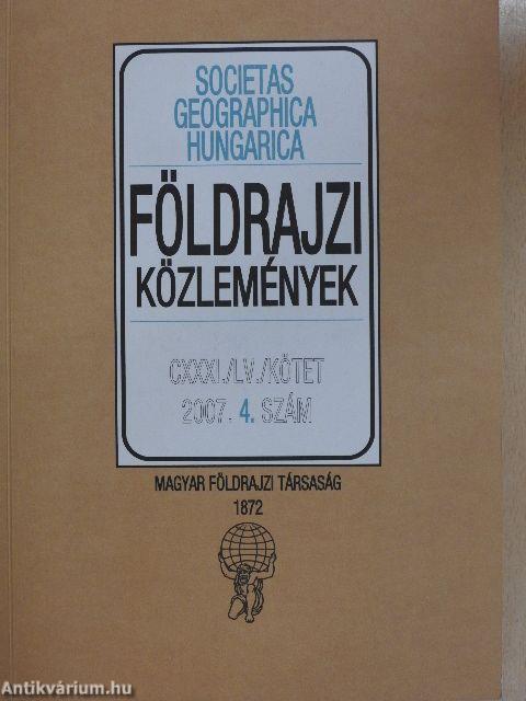 Földrajzi Közlemények 2007/4.