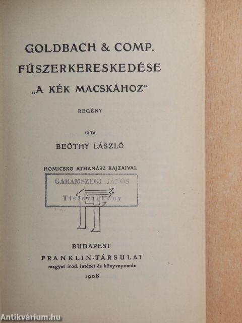 Goldbach & Comp. fűszerkereskedése "A kék macskához"