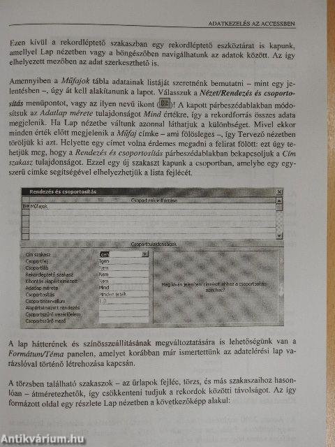 Adatkezelés az MS Access 2000 alkalmazásával