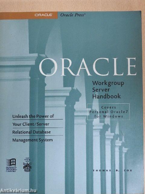 Oracle Workgroup Server Handbook