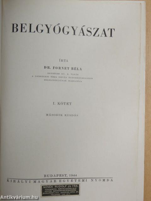 Belgyógyászat I-II.