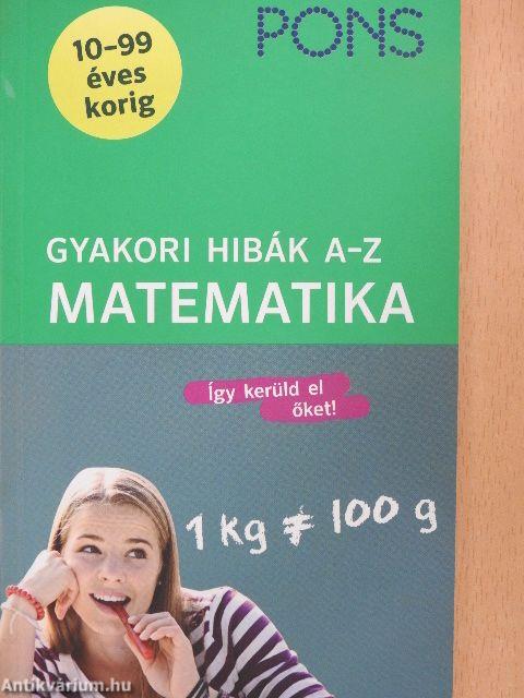 Pons - Gyakori hibák a-z matematika