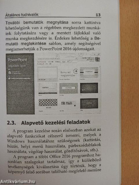 Microsoft PowerPoint 2016 zsebkönyv