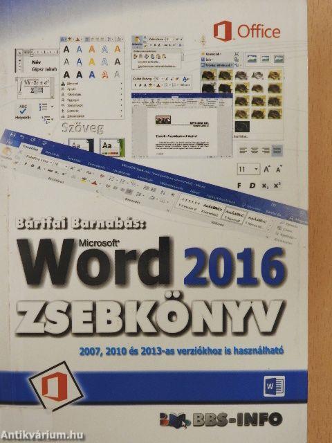 Microsoft Word 2016 zsebkönyv