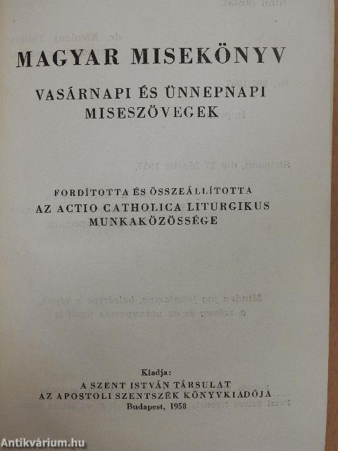 Magyar misekönyv