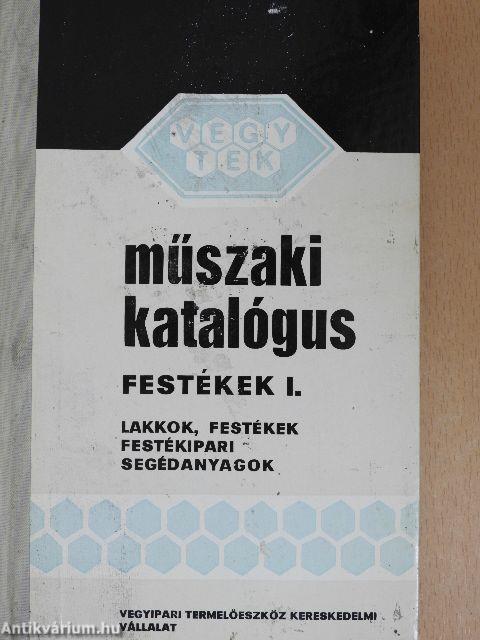 Műszaki katalógus - Festékek I.