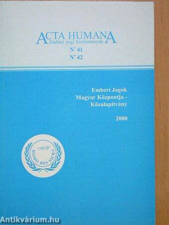 Acta Humana 41-42.
