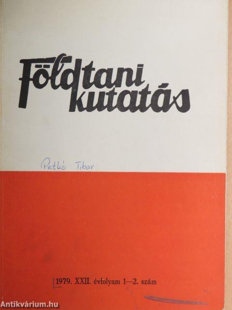 Földtani Kutatás 1979/1-2.