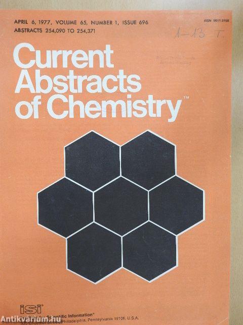 Current Abstracts of Chemistry April-June 1977