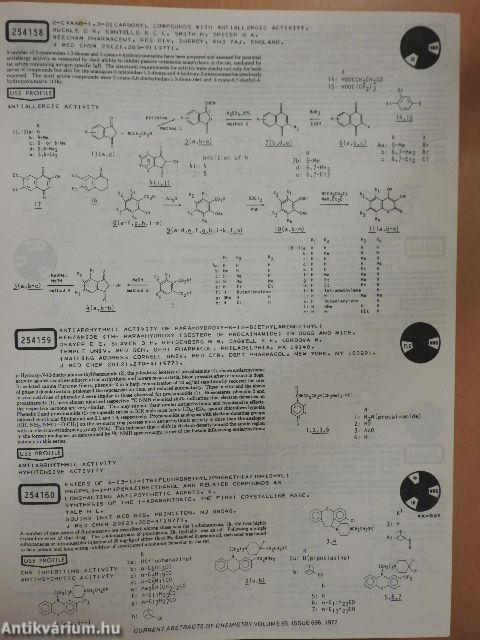 Current Abstracts of Chemistry April-June 1977