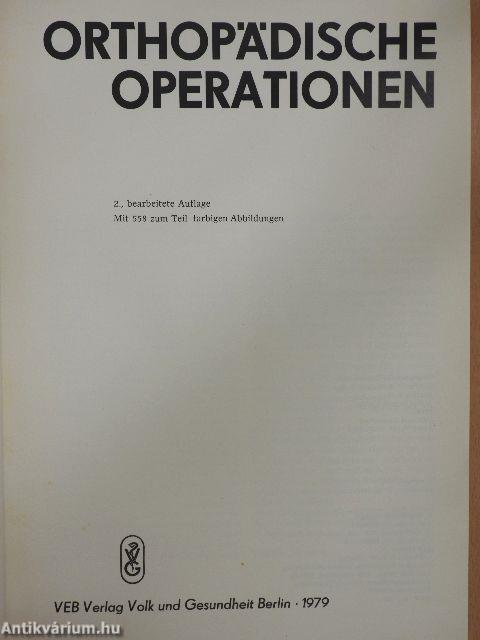 Orthopädische Operationen
