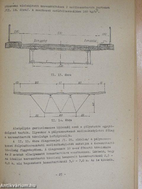 Vasbetonlemezzel együttdolgozó acéltartók