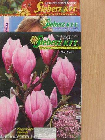 Sieberz Kft. virág- és növényküldő szolgálat katalógusai, 3 db