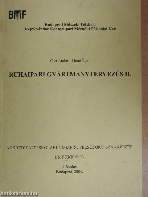 Ruhaipari gyártmánytervezés II.