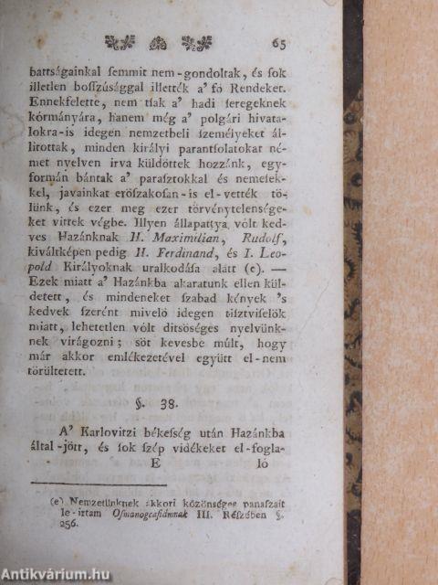 Pannóniai Féniksz avagy hamvából fel-támadott magyar nyelv (rossz állapotú)