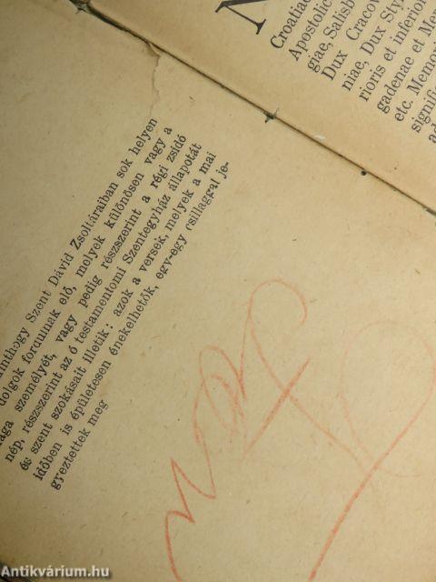 Közönséges isteni tiszteletre rendelt énekes könyv (rossz állapotú)