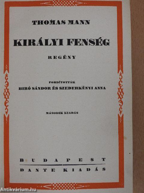 Királyi fenség I-II.