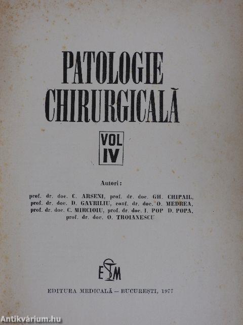 Patologie Chirurgicala IV.