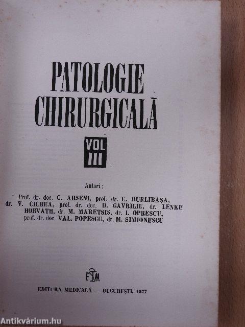 Patologie Chirurgicala III.