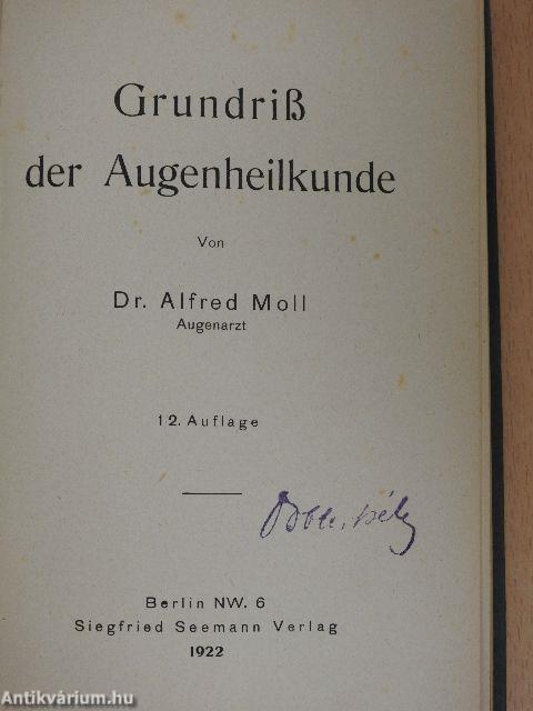Grundriß der Augenheilkunde
