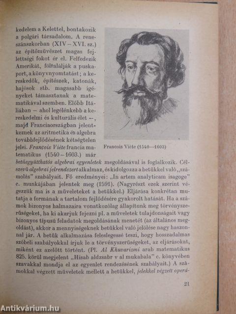 Az algebra és az elemi függvények tanítása