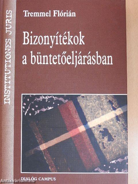 Bizonyítékok a büntetőeljárásban