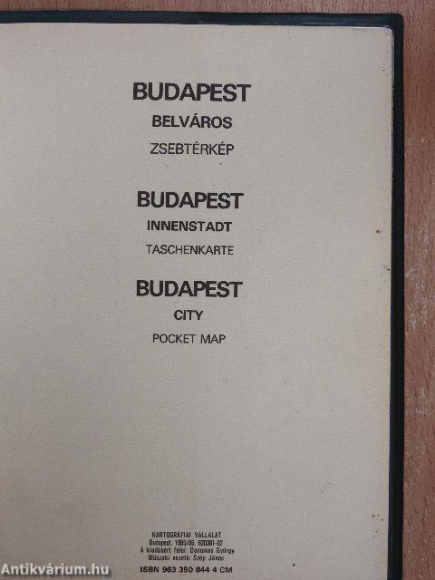 Budapest belváros zsebtérkép