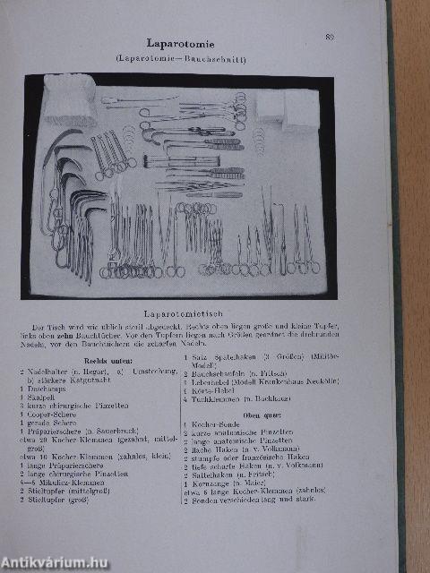 Lehrbuch der Instrumentenkunde für die Operationspraxis