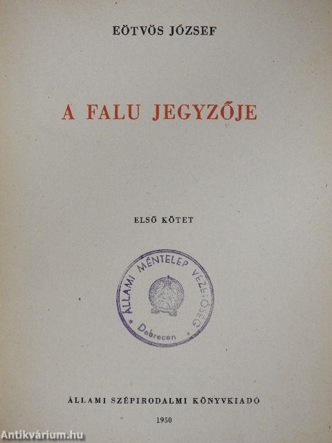 A falu jegyzője I-II.