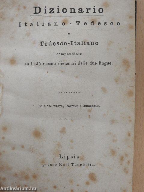 Dizionario Italiano-Tedesco e Tedesco-Italiano I.