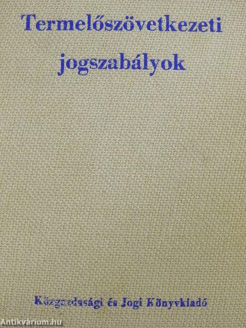 Termelőszövetkezeti jogszabályok