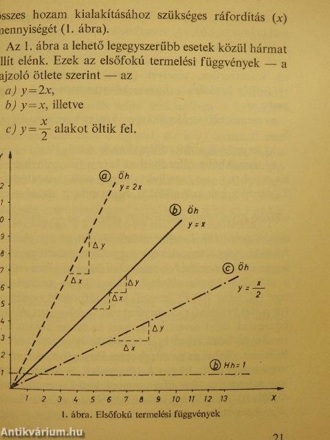 Termelési függvény és hatékonyság a mezőgazdaságban