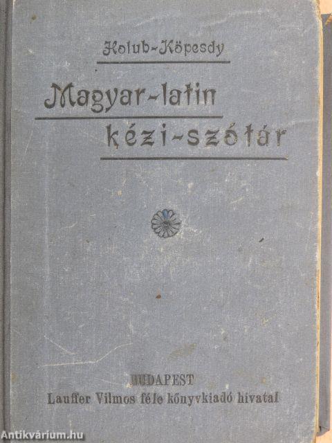 Magyar-latin kézi-szótár