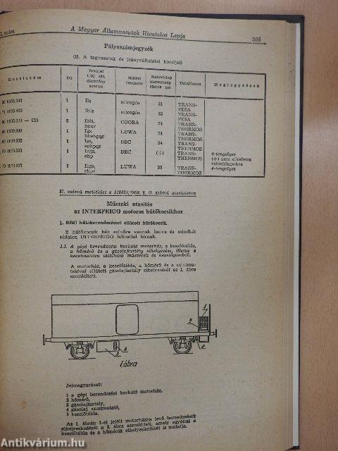 A Magyar Államvasutak Hivatalos Lapja 1969. január-december