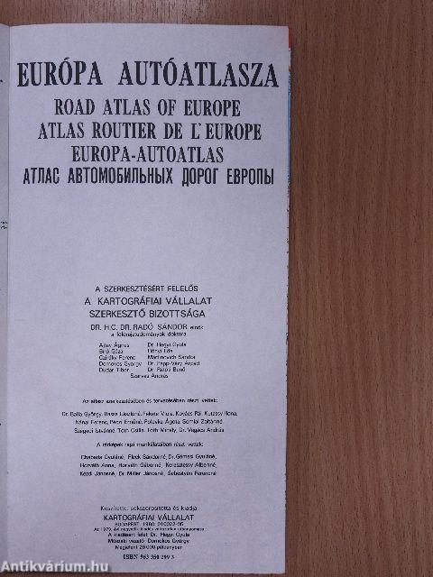 Európa autóatlasza