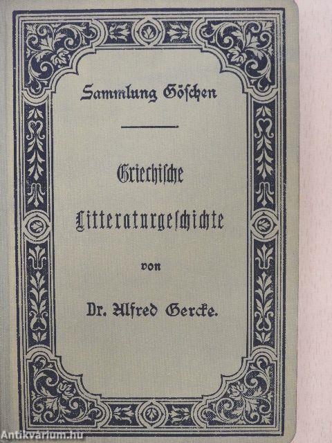 Griechische Litteraturgeschichte (gótbetűs)