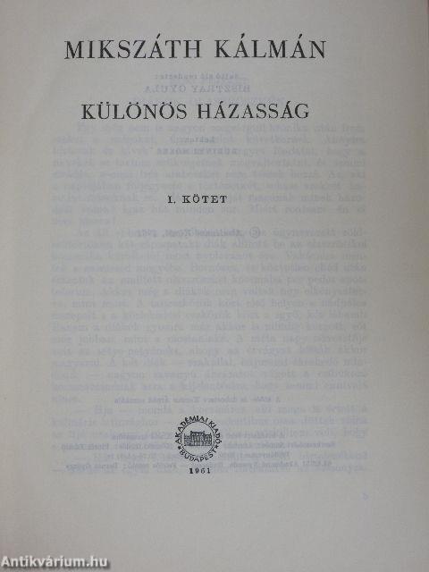 Különös házasság I-II.