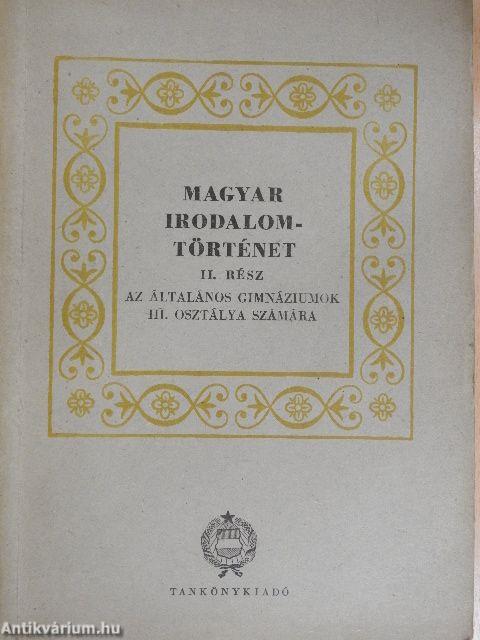 Magyar irodalomtörténet II.